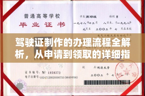 定南驾驶证制作的办理流程全解析，从申请到领取的详细指南